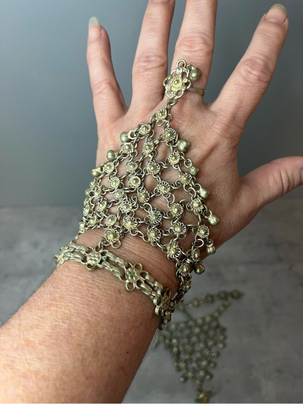Chainmail VTG Belly Dancer Slave Bracelets - Picture 13 of 14